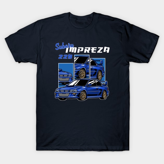 Subaru Impreza Classic T-Shirt by mirailecs